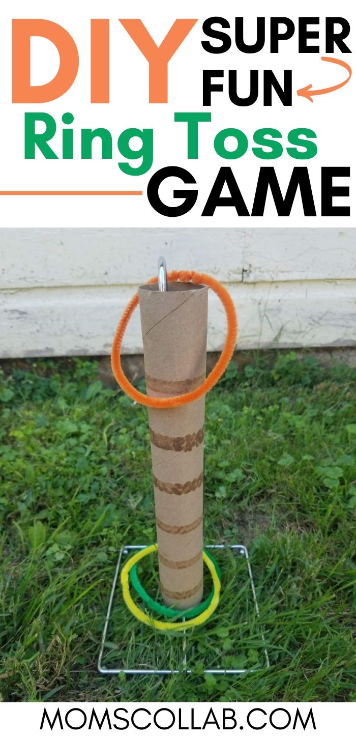 DIY ring toss game outdoors