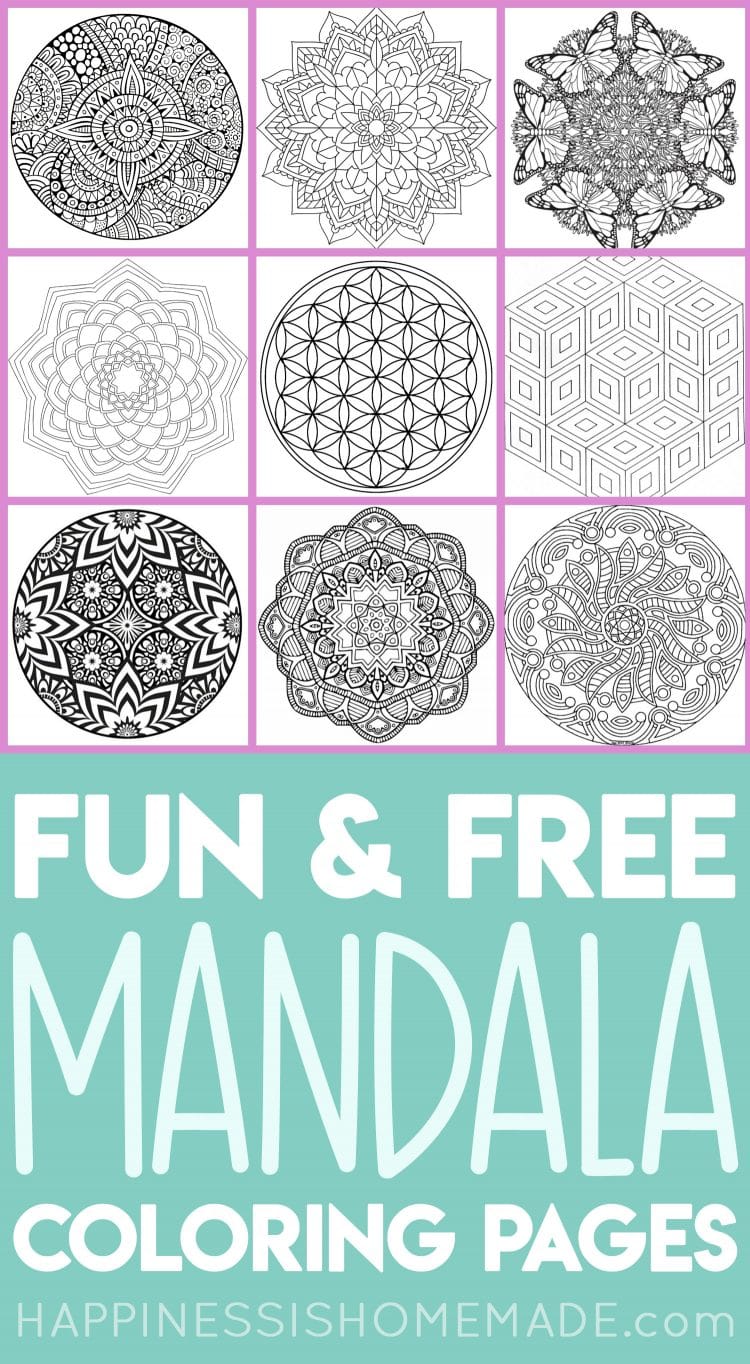 Free and customizable mandala templates