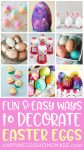 fun and easy ways to decorate easter eggs