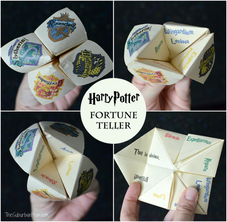 harry potter printable fortune teller cootie catcher craft