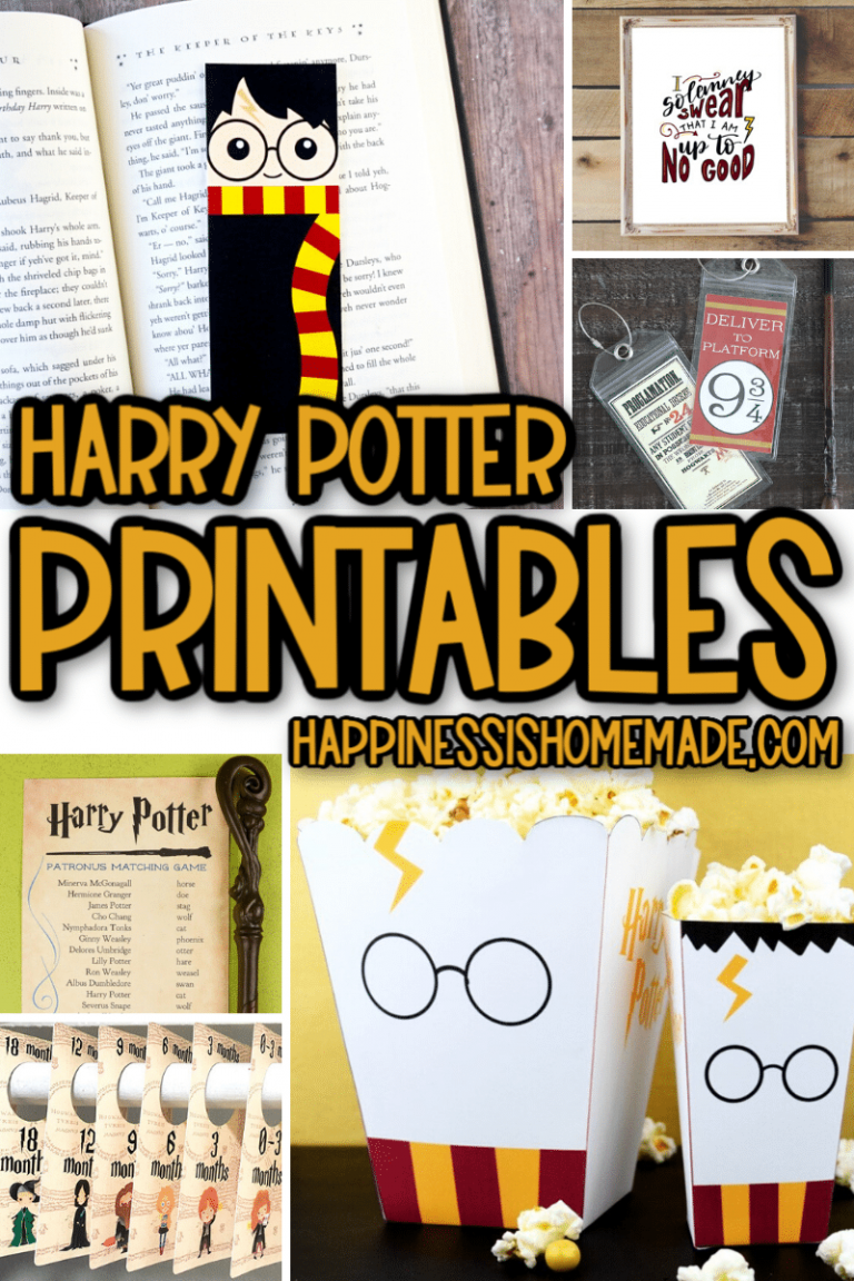 25+ Free Harry Potter Printables