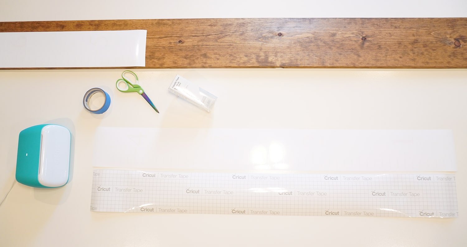 DIY Height Ruler with Cricut Smart Vinyl - Hey, Let's Make Stuff