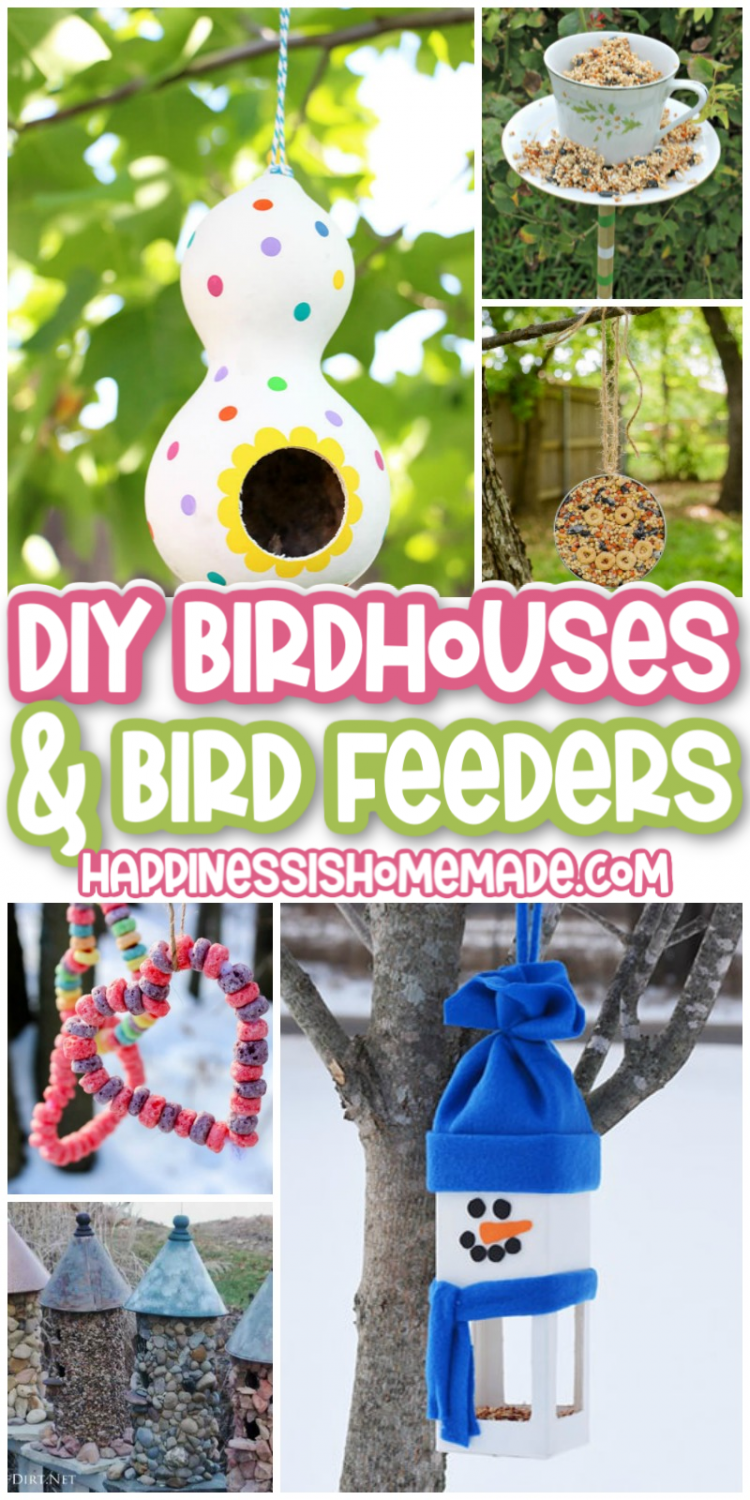 diy birdhouses and bird feeders
