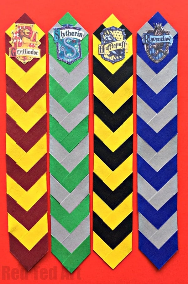 Harry potter house bookmarks