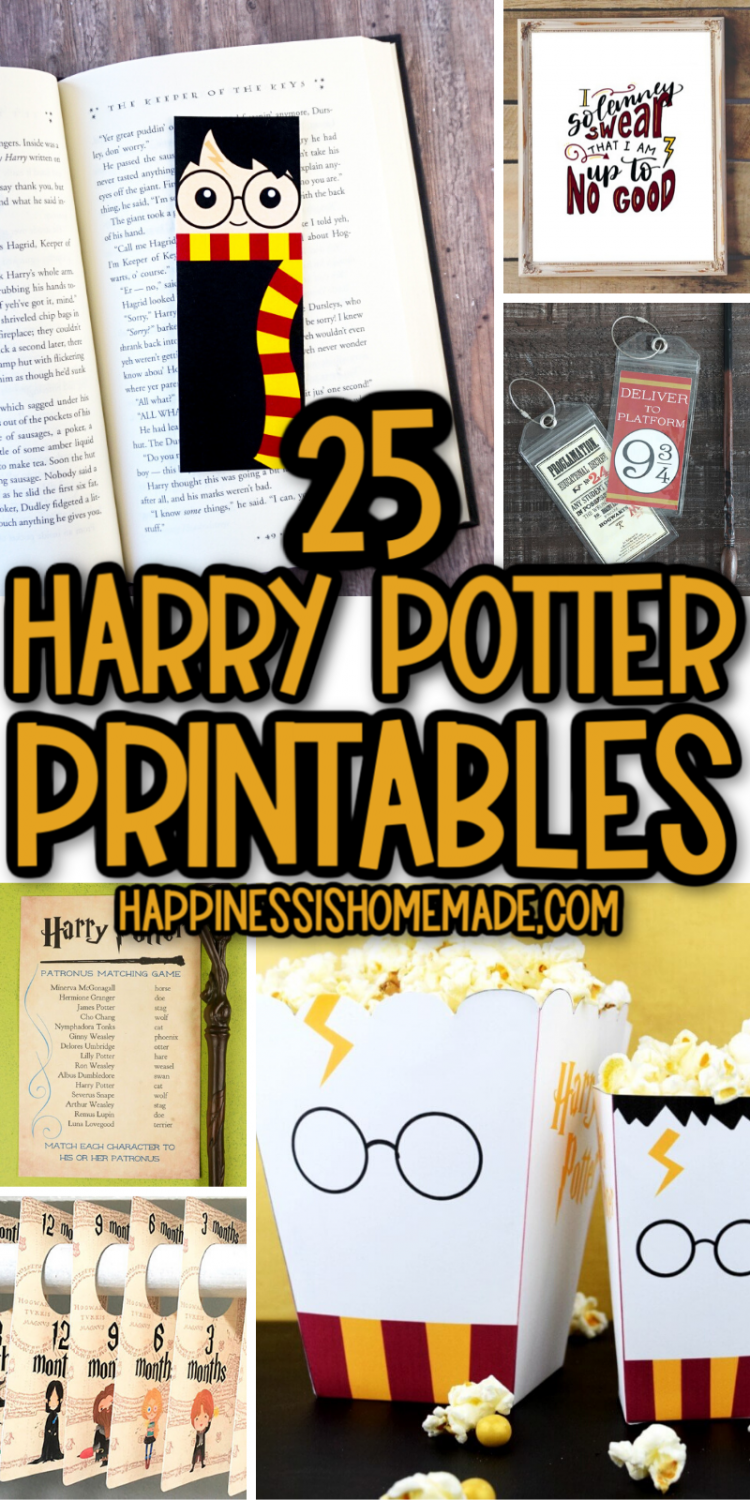 Free Printable Harry Potter Bookmarks