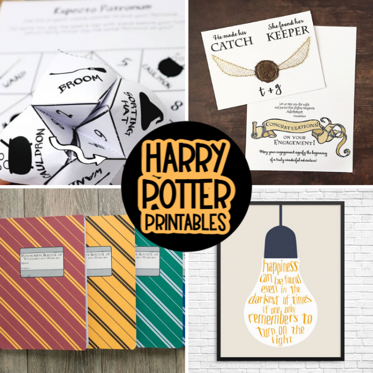 4 Magical and Free Harry Potter Bookmarks