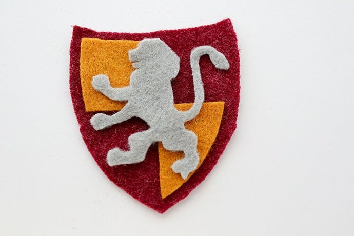 Felt Harry Potter house patches