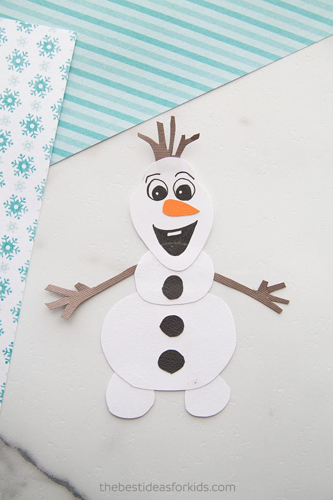 olaf from frozen bookmark craft