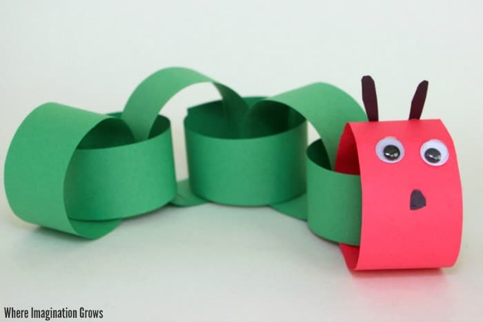 caterpillar paper chain craft