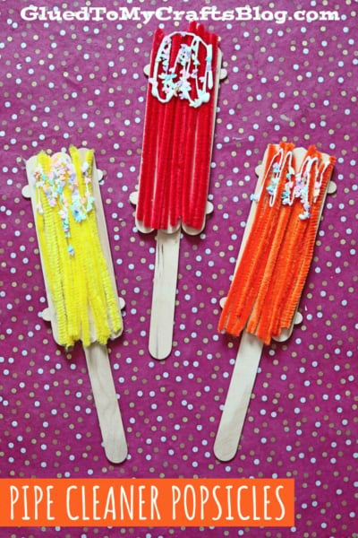 pipe cleaner popsicles kids craft 