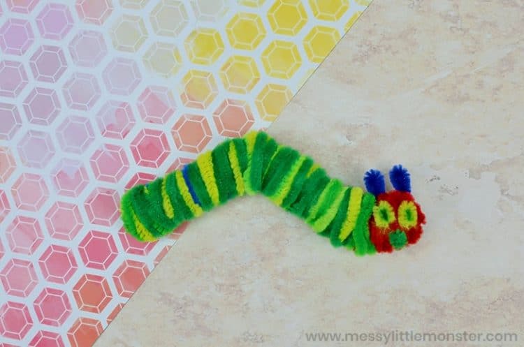 pipe cleaners made into a caterpillar