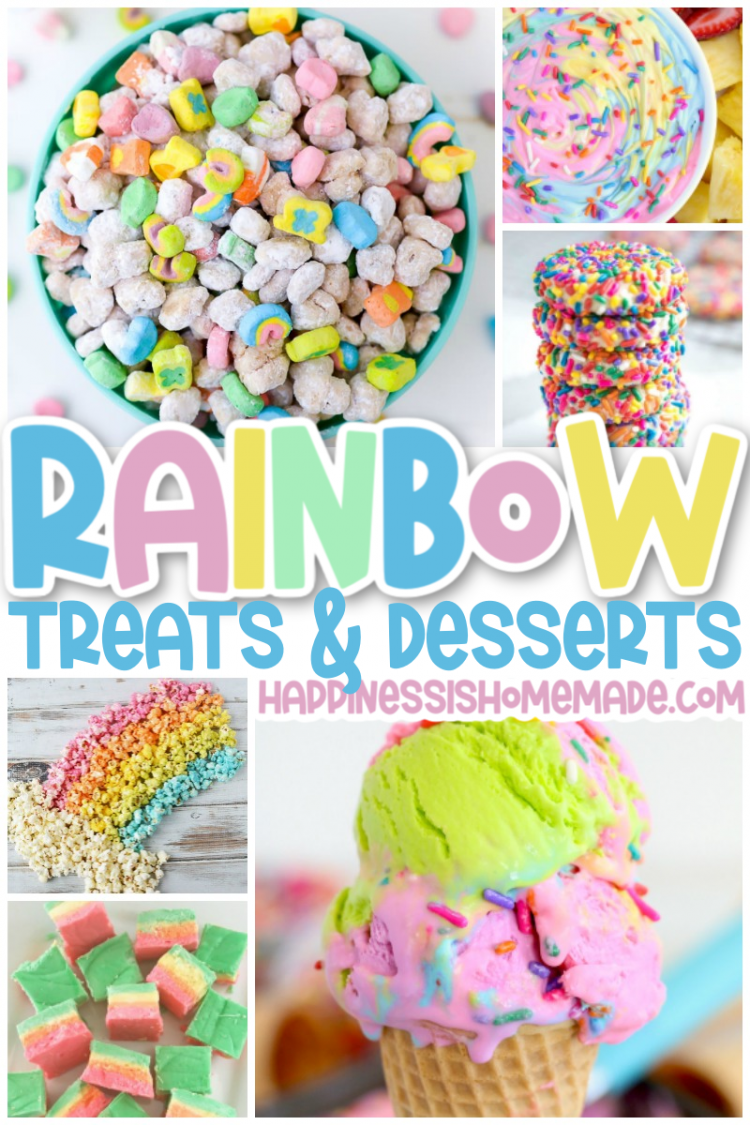 rainbow treats and desserts pin graphic
