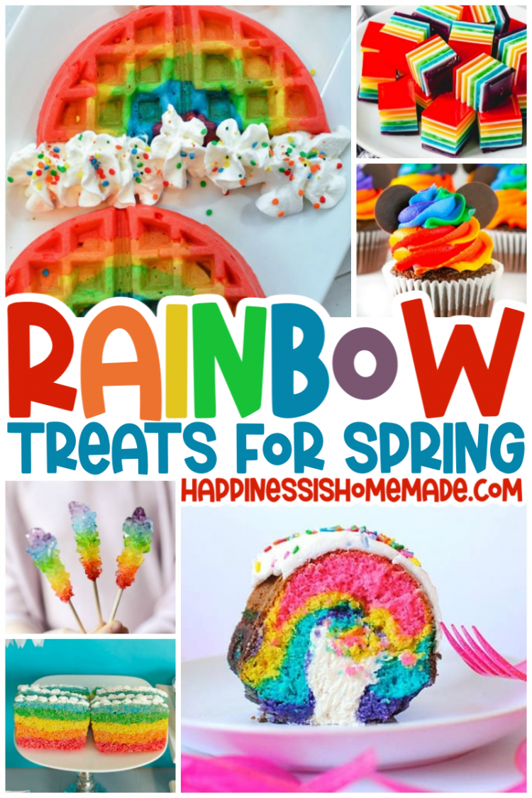 rainbow treats for spring pin graphic