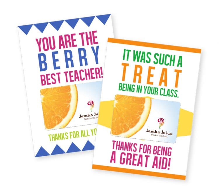 such a treat printable teacher gift card holders