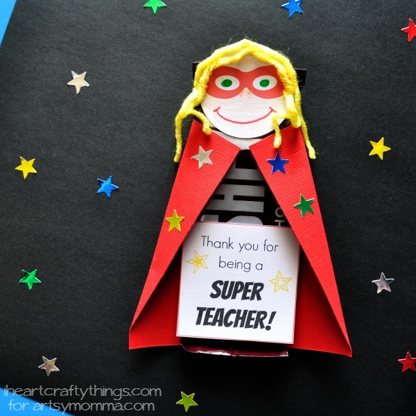 superhero candy bar printables for teacher appreciation