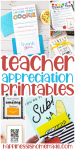 teacher appreciation printables collage