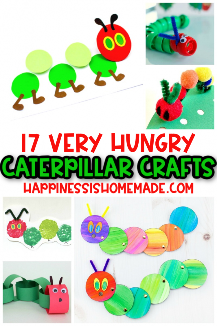 Very Hungry Caterpillar Crafts for preschool and toddlers