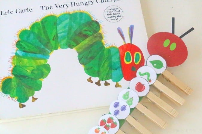 very hungry caterpillar sequencing activity on table