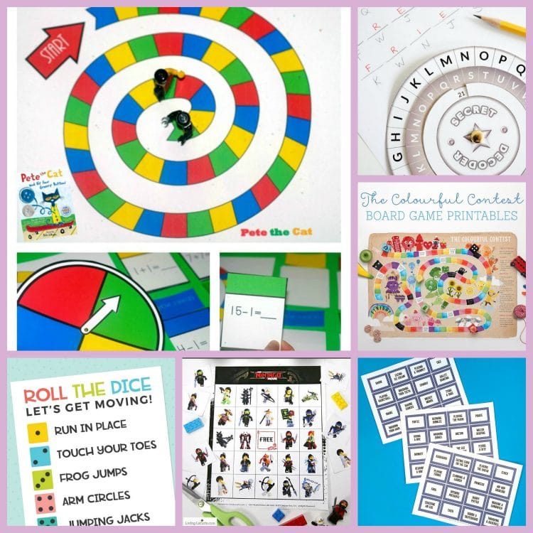 25 Fun Printable Games for Kids - Happiness is Homemade