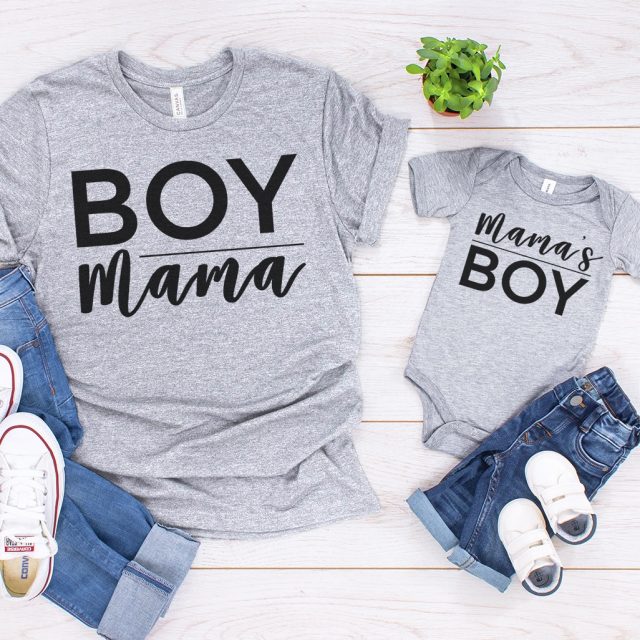 Boy Mama SVG Set + Shirts Happiness is Homemade