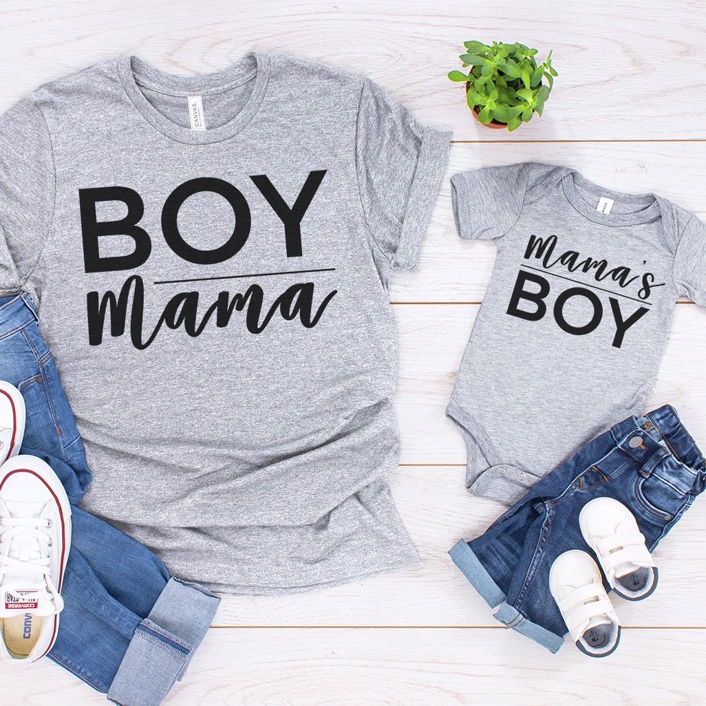 boy mama mamas boy svg files on shirts with accessories