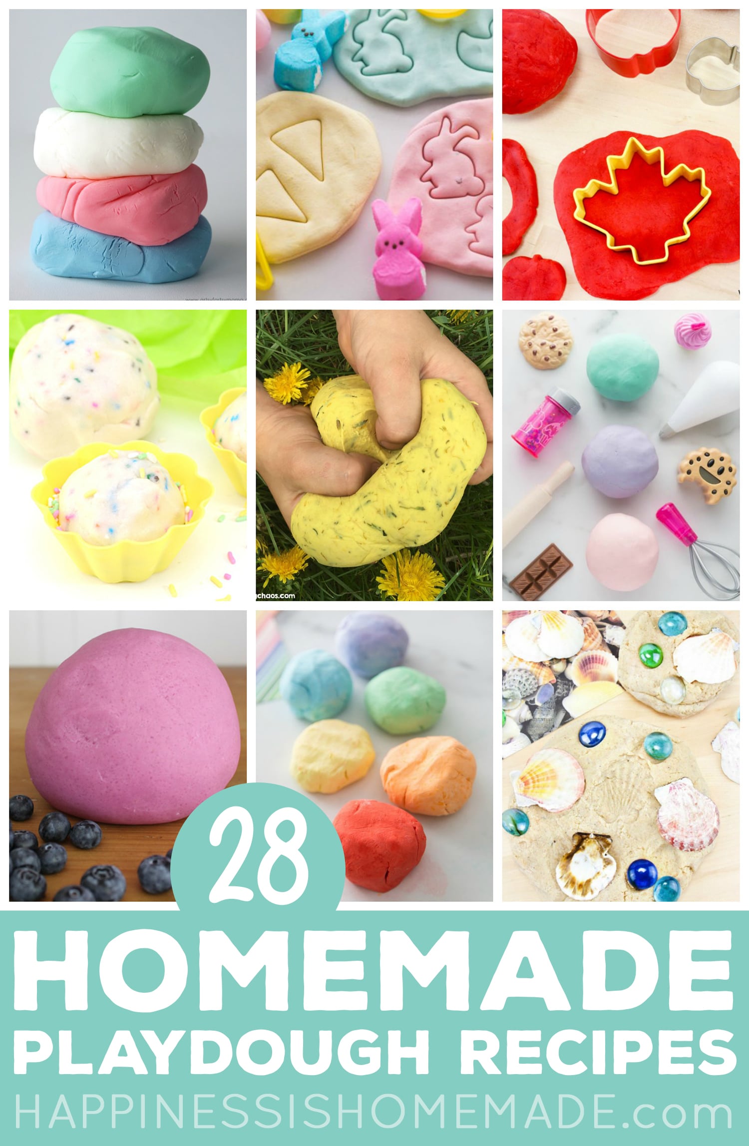 28 homemade playdough recipes