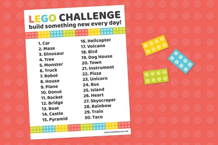 printable lego challenge activity for kids