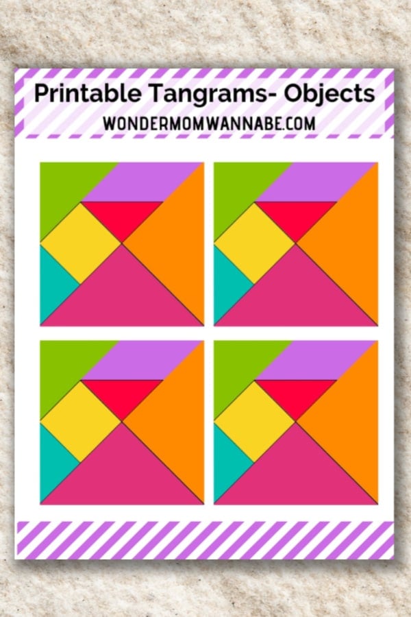 printable tangram objects game for kids
