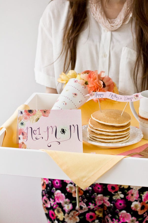breakfast in bed printables for mom
