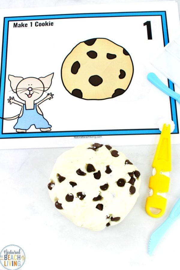 cookie playdough with give a mouse a cookie drawing