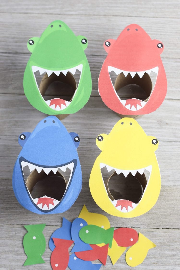 feed the shark printable game for kids