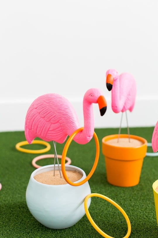 flamingo ring toss game 