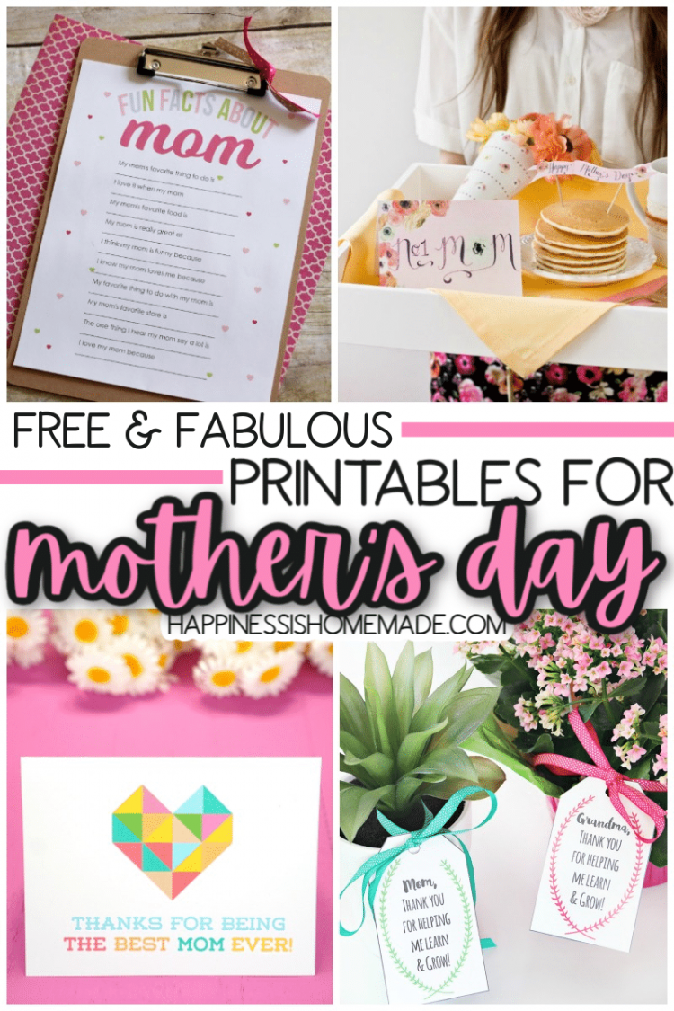 free and fabulous printables for mothers day