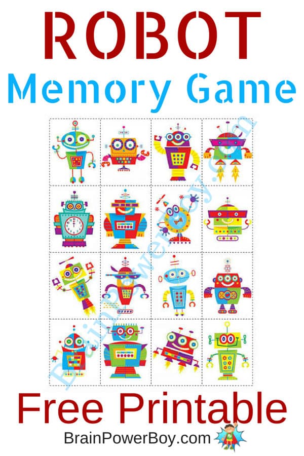 printable memory game for kids