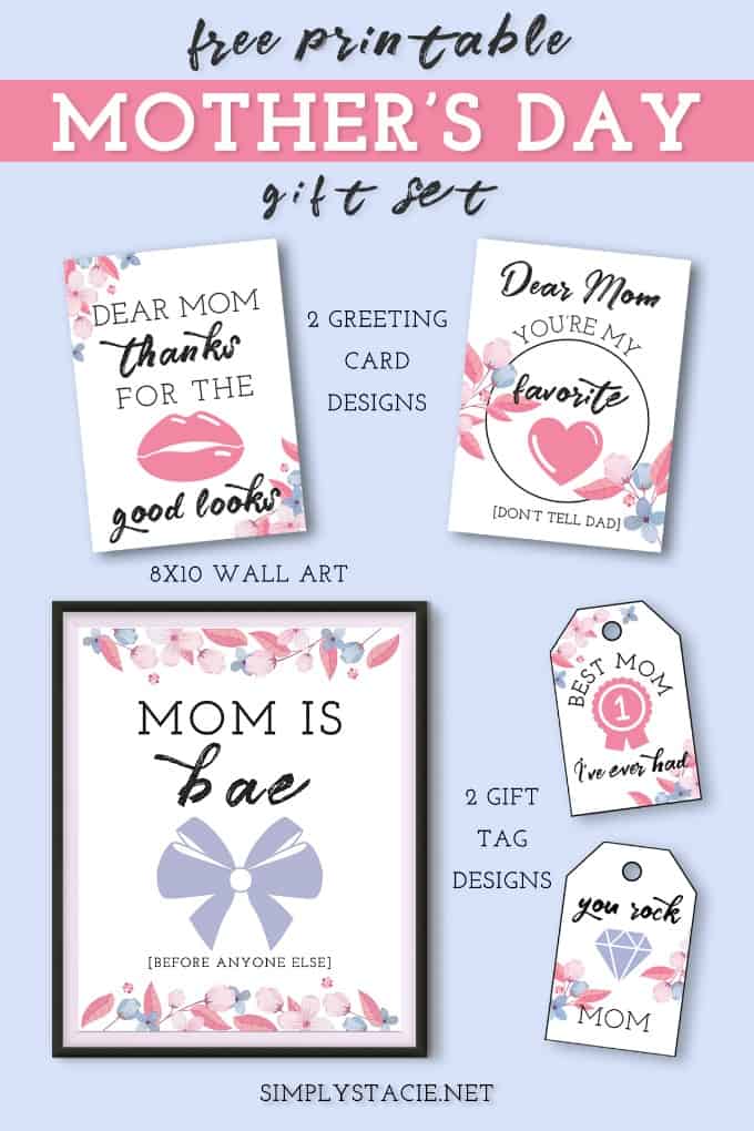 printable mothers day gift set