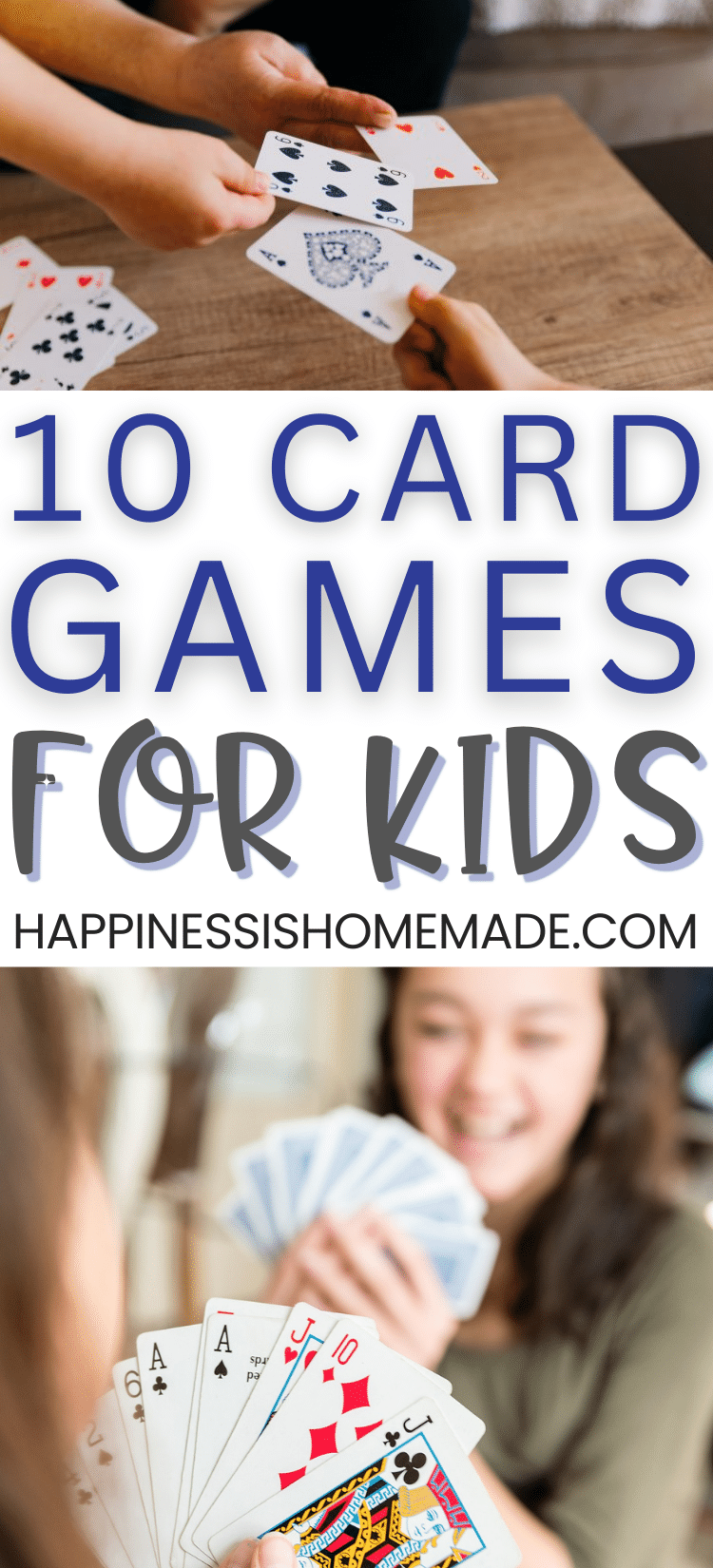10 Card Games for Kids Pin Graphic