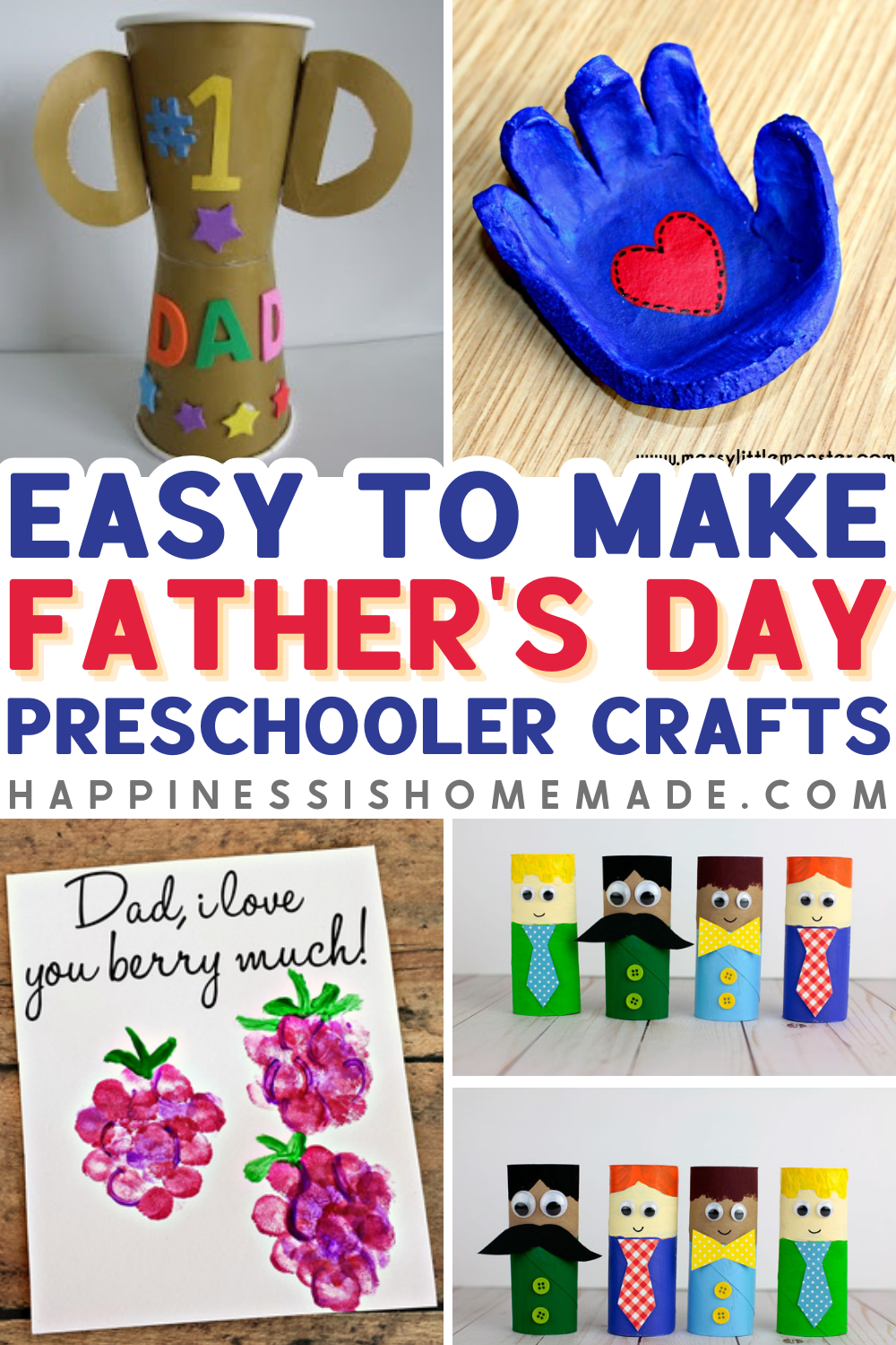 Easy to Make Father's Day Preschooler Crafts