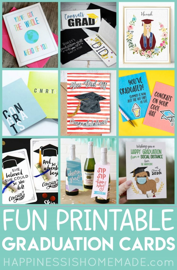 fun printable graduation cards pin graphic