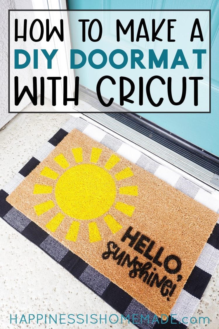 DIY doormat with cricut