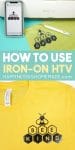how to use iron-on HTV