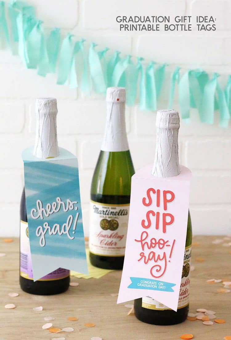 printable wine or drink gift tags on martinellis cider