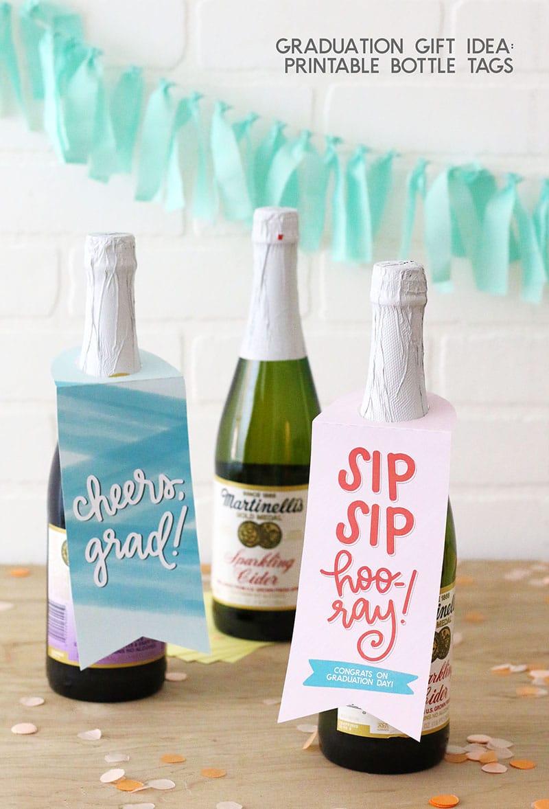 printable wine or drink gift tags on martinellis cider