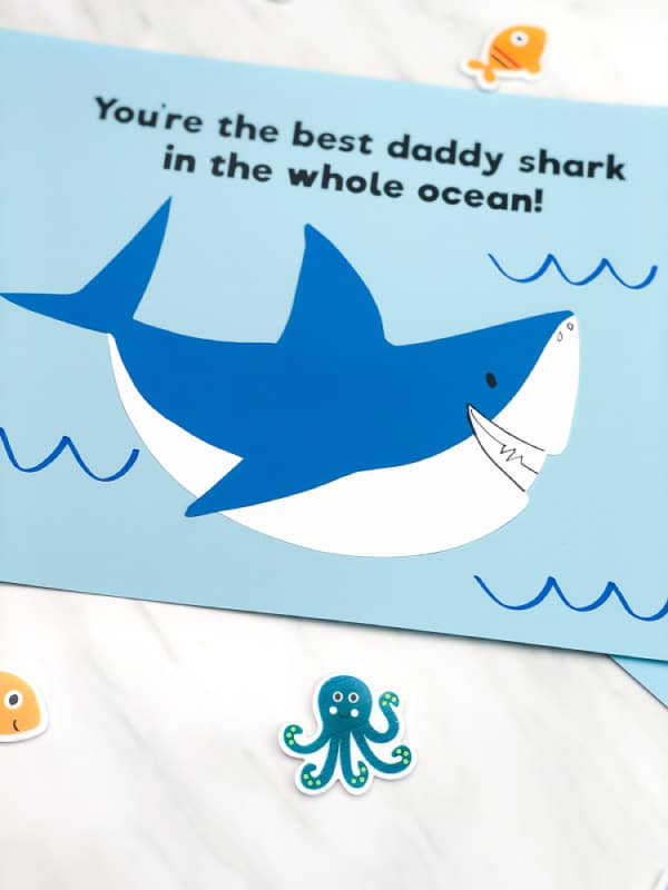 Personalised Birthday Card Daddy Shark Daddy Birthday Card 