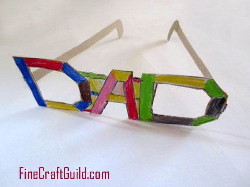 3d DAD glasses fathers day gift idea