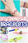 diy friendship bracelet collage