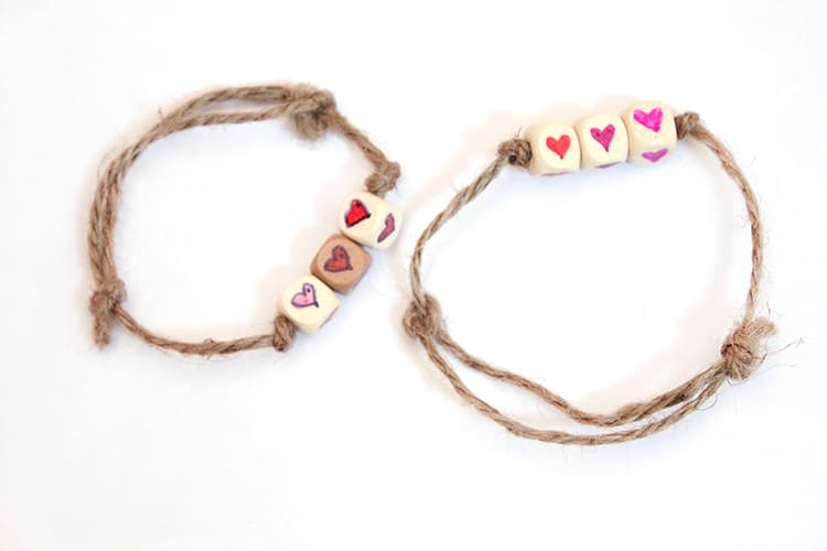 heart bead friendship bracelets