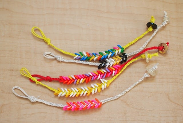 melted perler bead braided bracelets