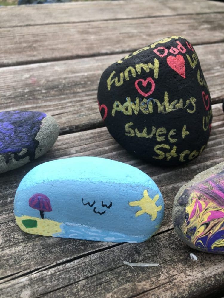 painted rocks for fathers day