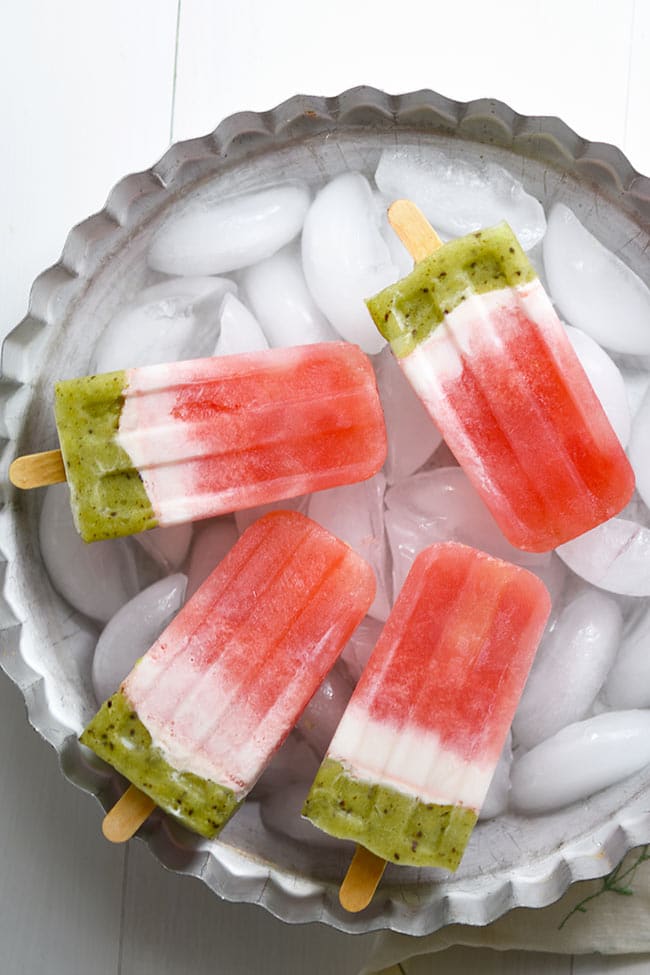 watermelon popsicles on ice