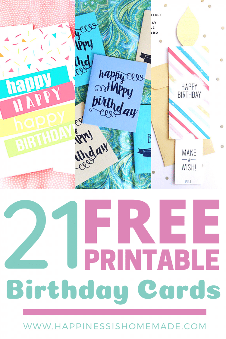 21 free printable birthday cards pin graphic